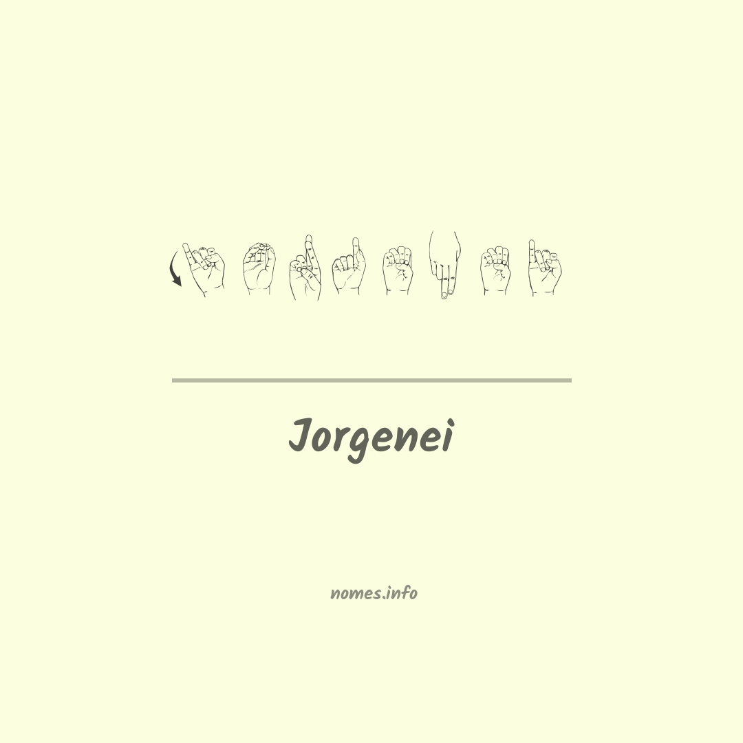 Jorgenei em Libras