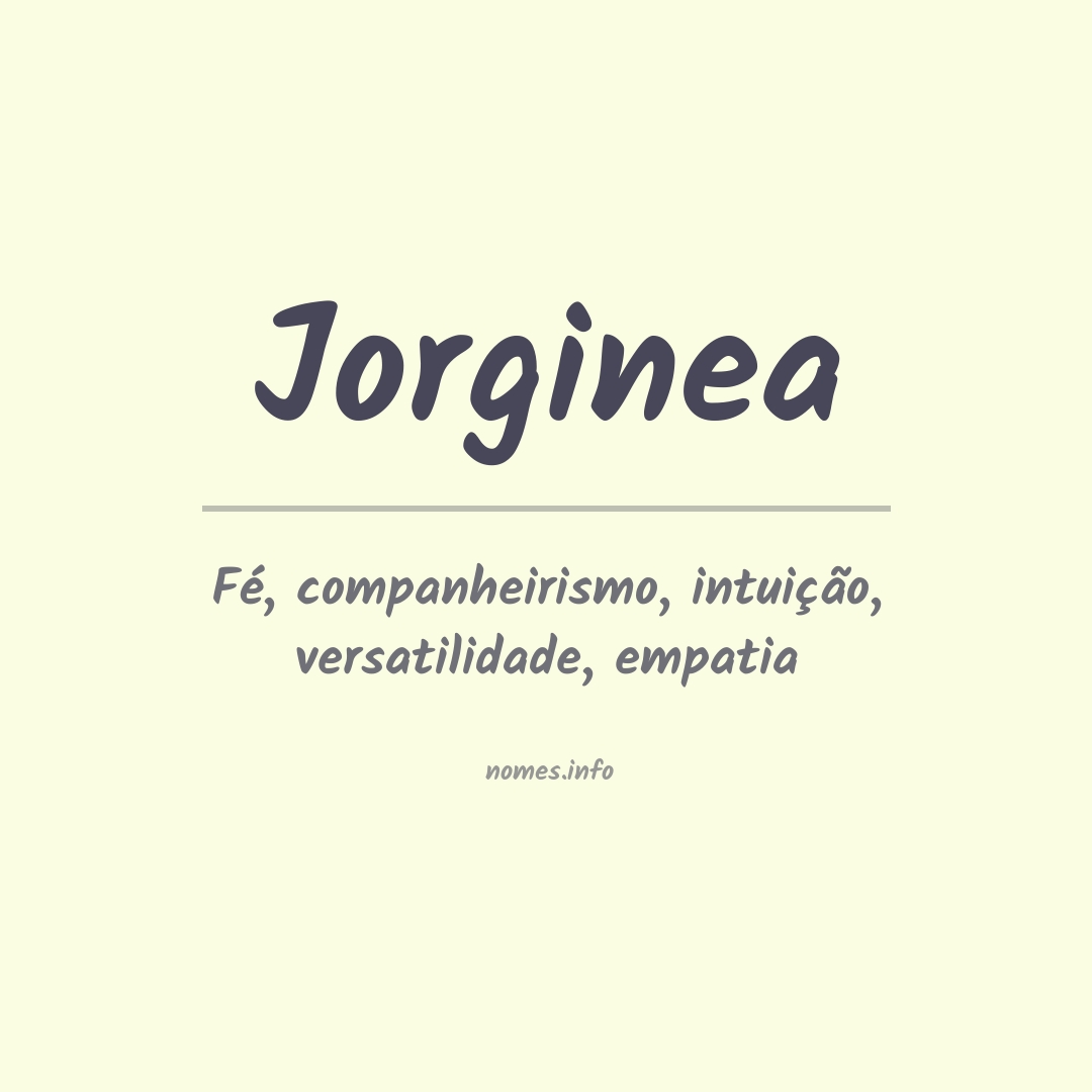 Significado do nome Jorginea