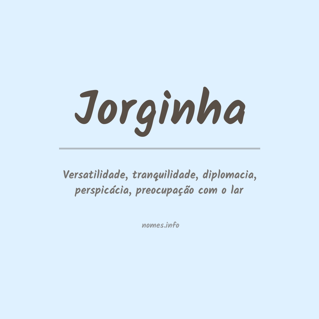 Significado do nome Jorginha