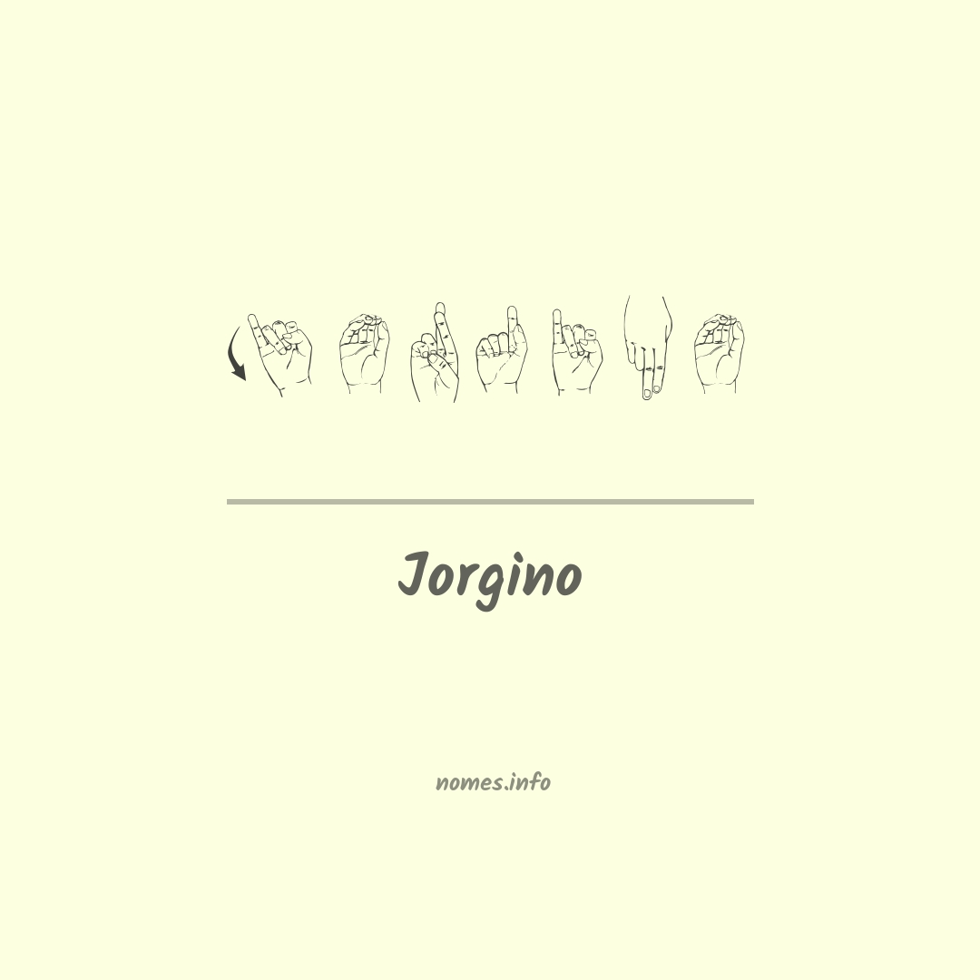 Jorgino em Libras