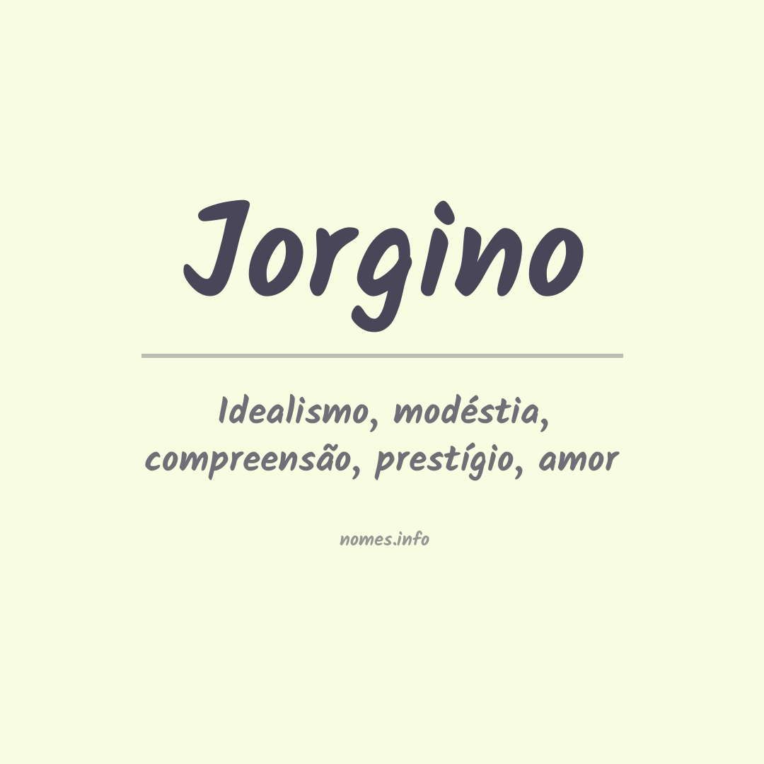 Significado do nome Jorgino