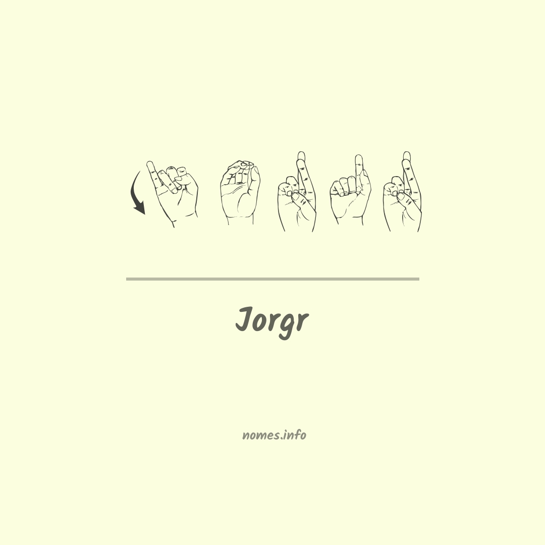 Jorgr em Libras
