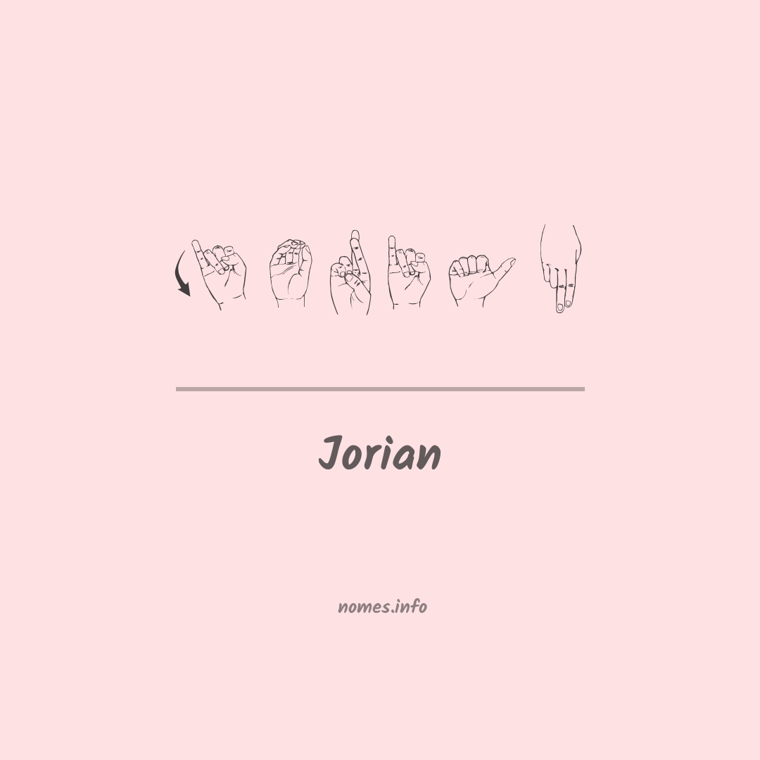 Jorian em Libras