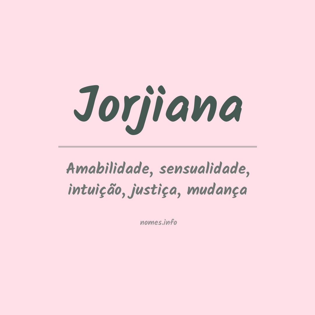 Significado do nome Jorjiana