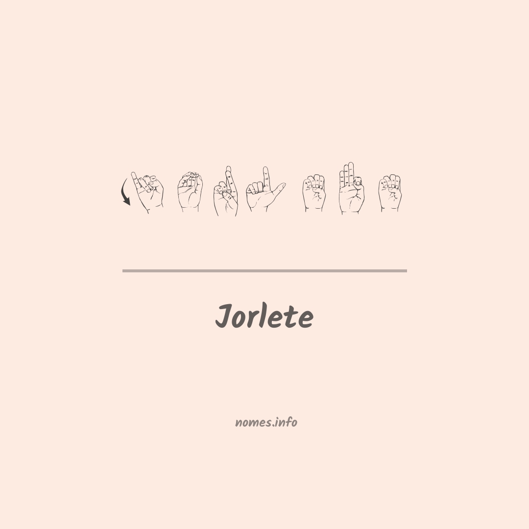 Jorlete em Libras