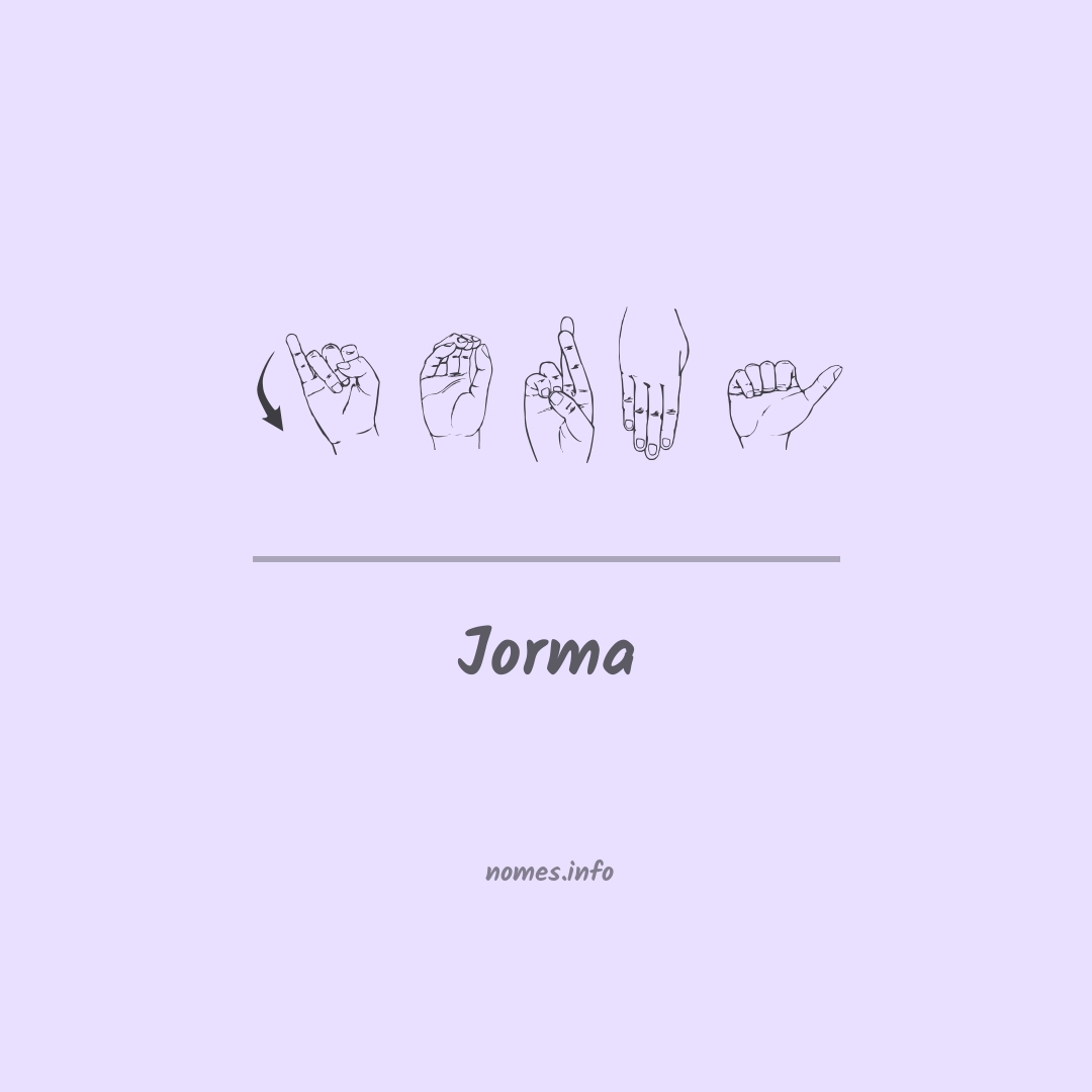 Jorma em Libras
