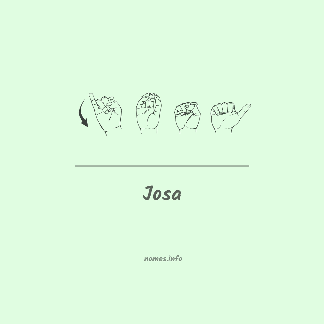 Josa em Libras