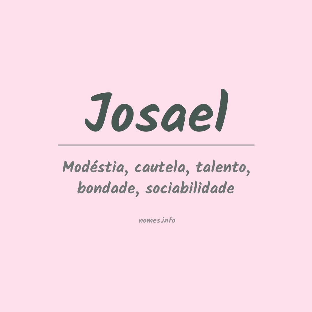 Significado do nome Josael