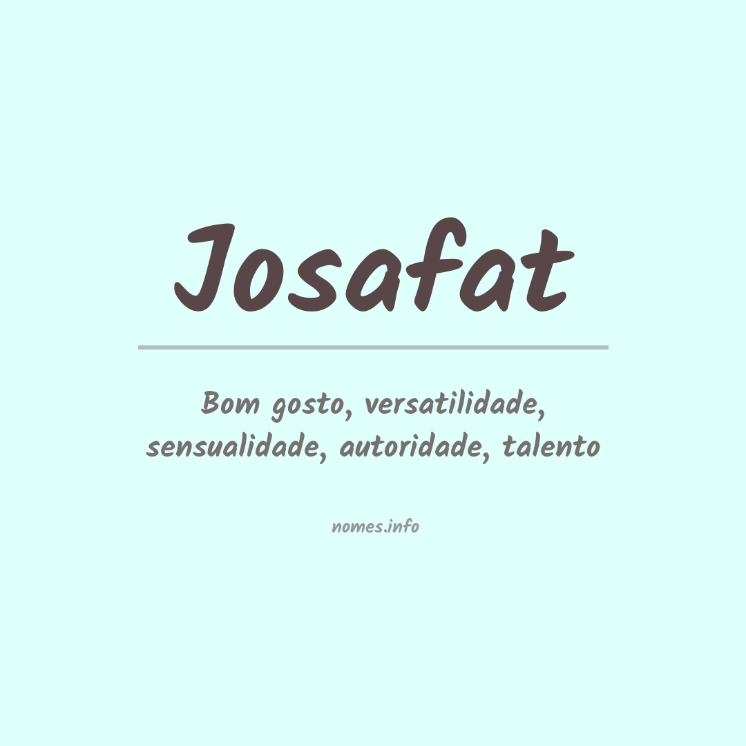 Significado do nome Josafat