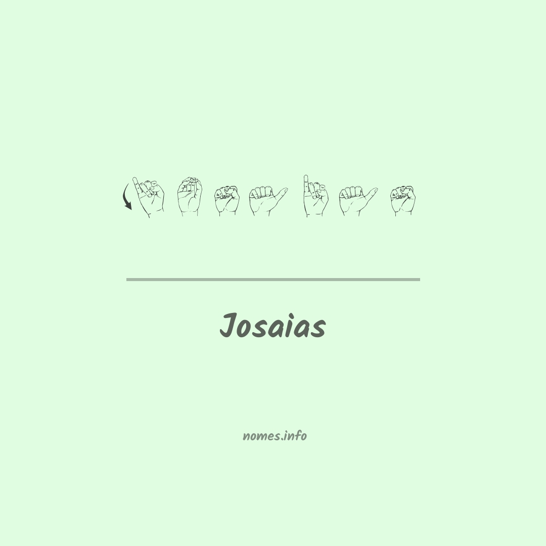 Josaias em Libras
