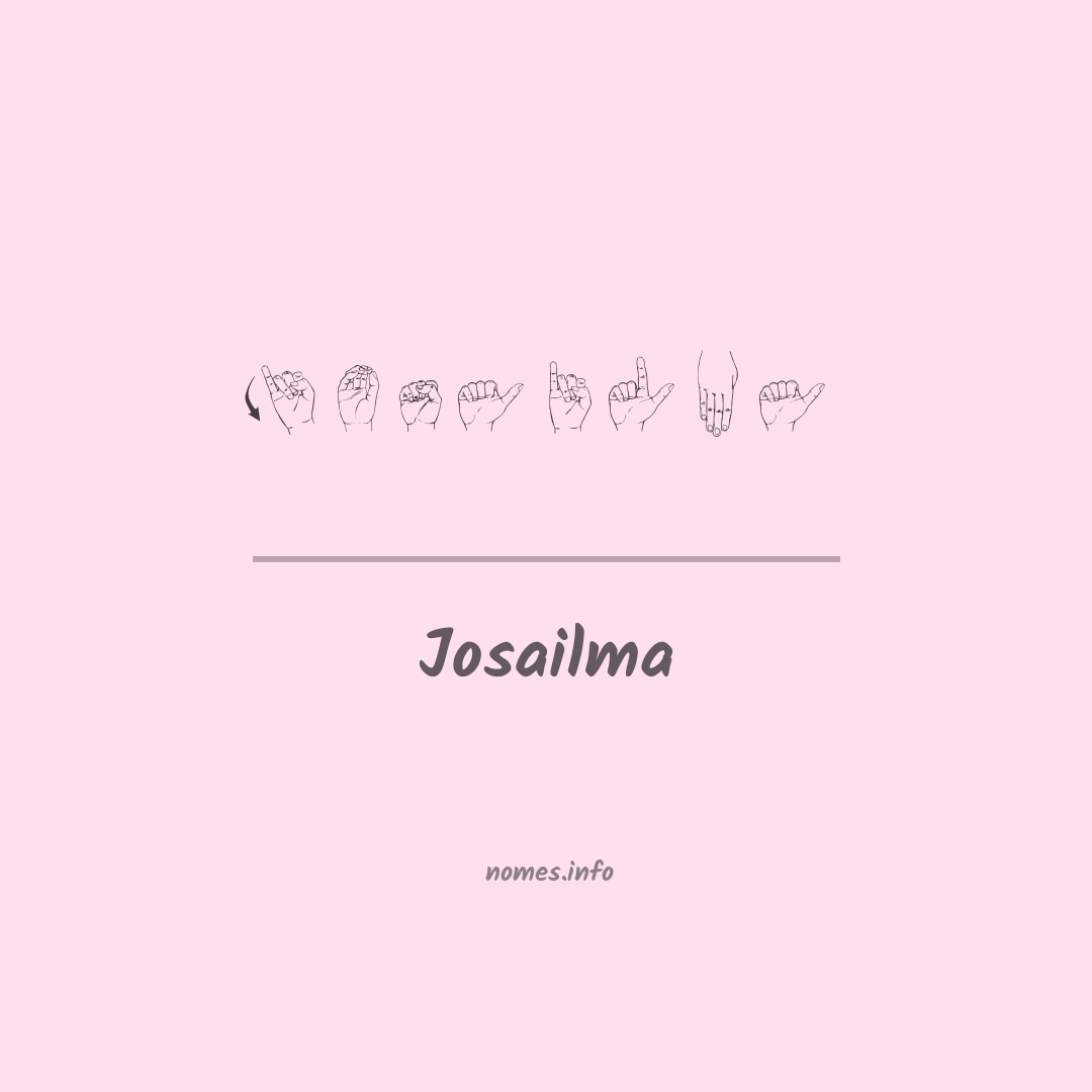Josailma em Libras