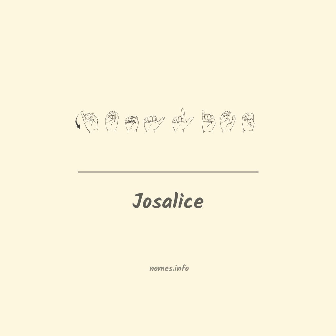 Josalice em Libras