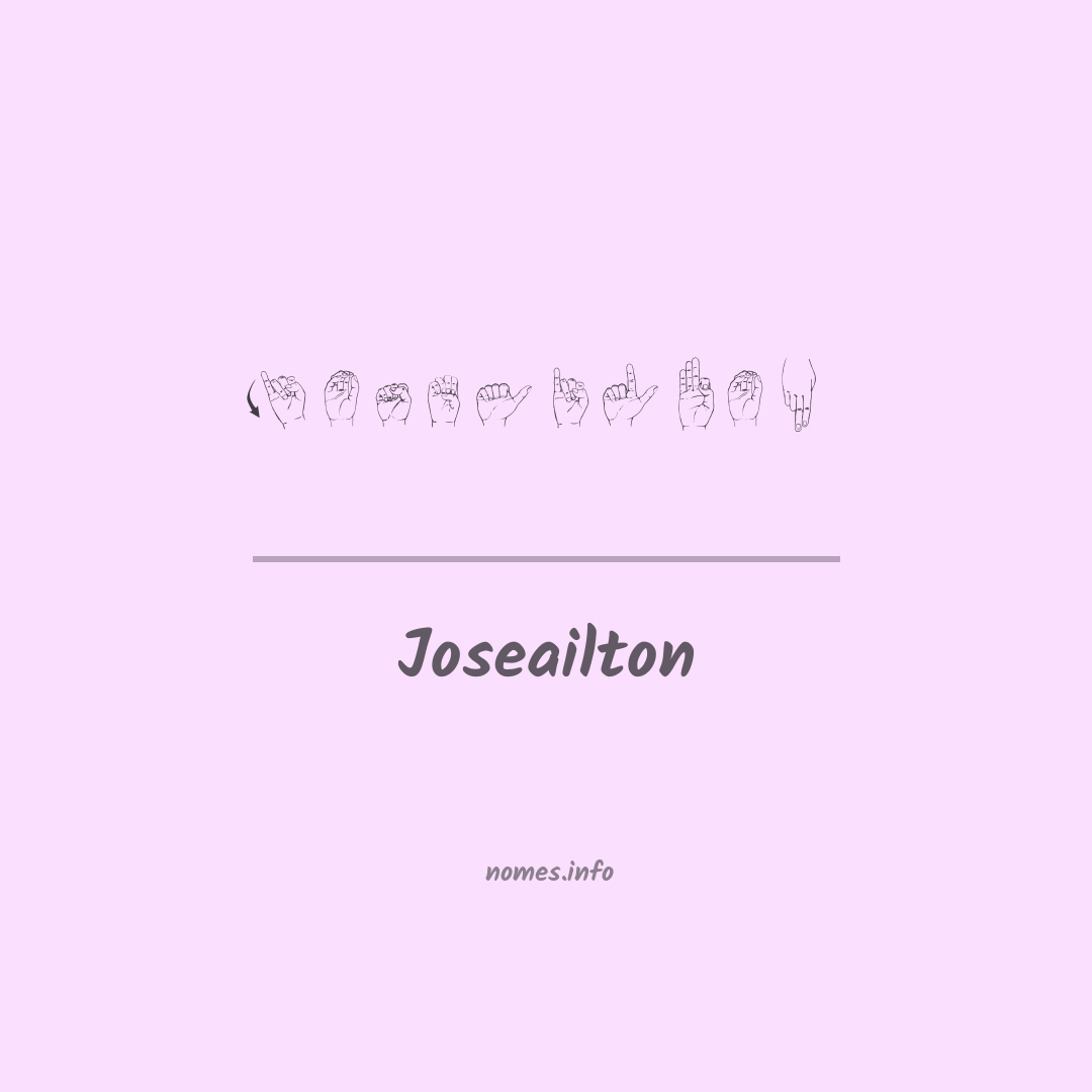 Joseailton em Libras