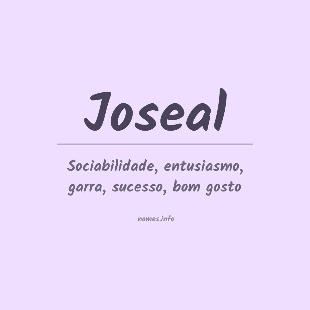 Significado do nome Joseal