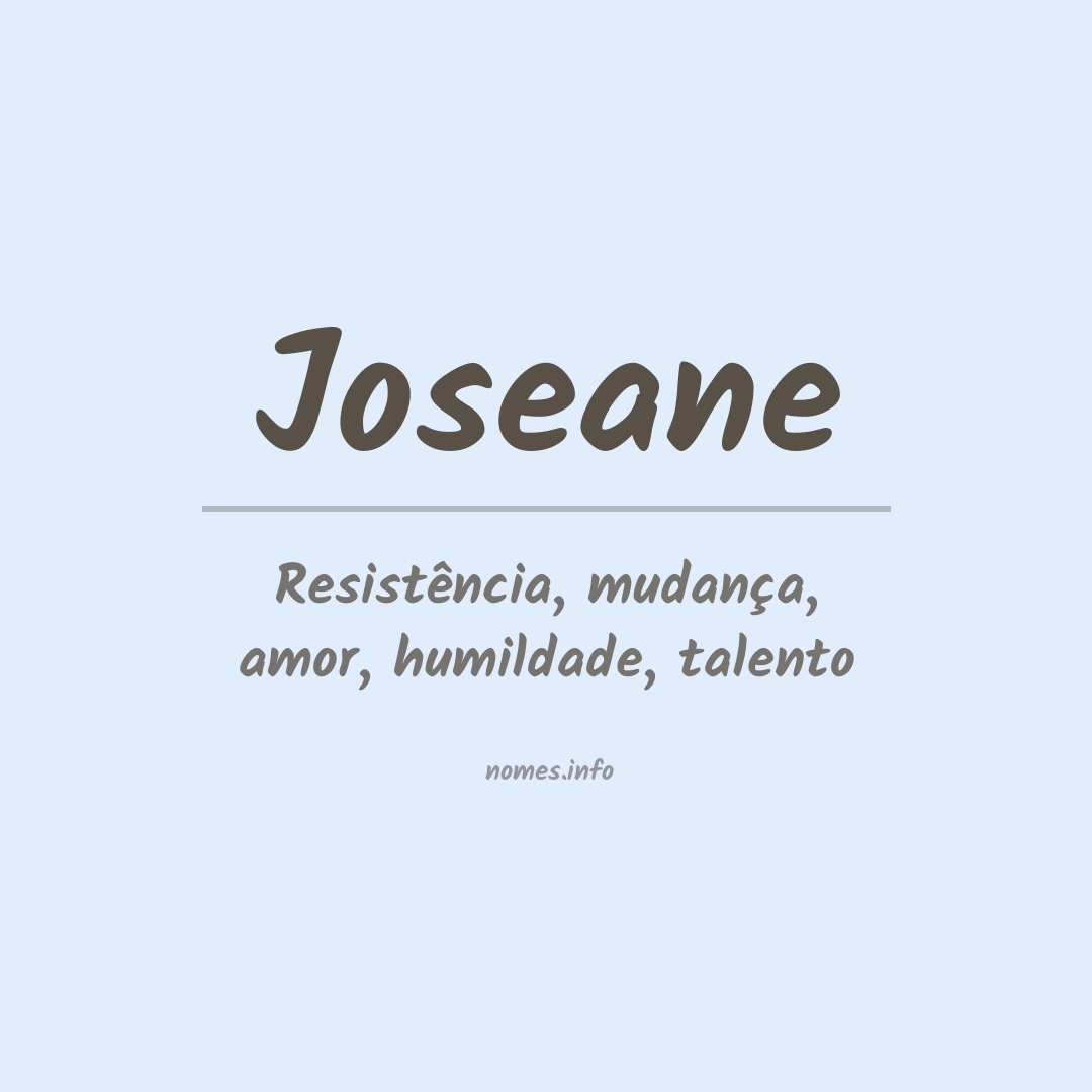 Significado do nome Joseane