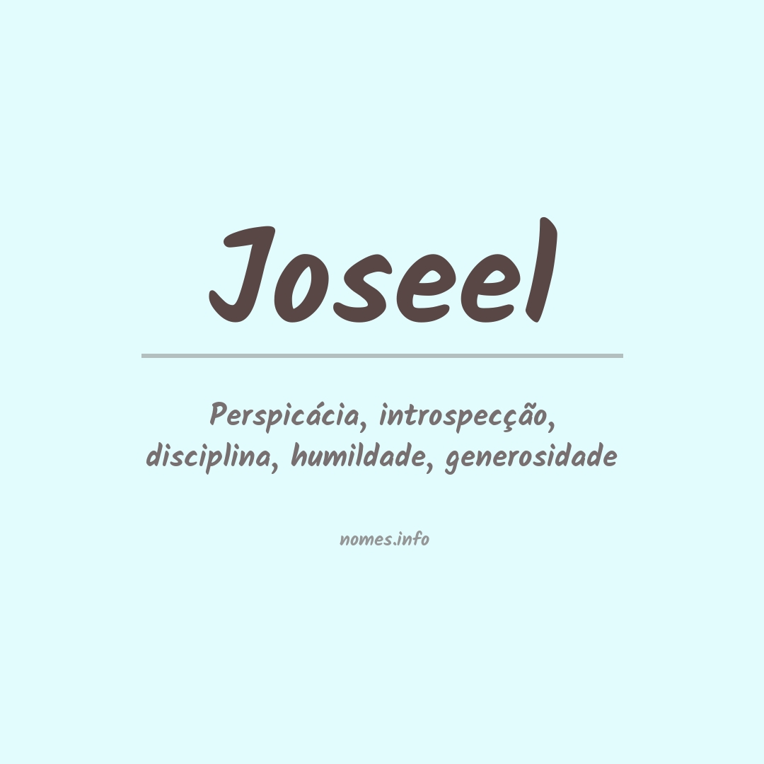 Significado do nome Joseel