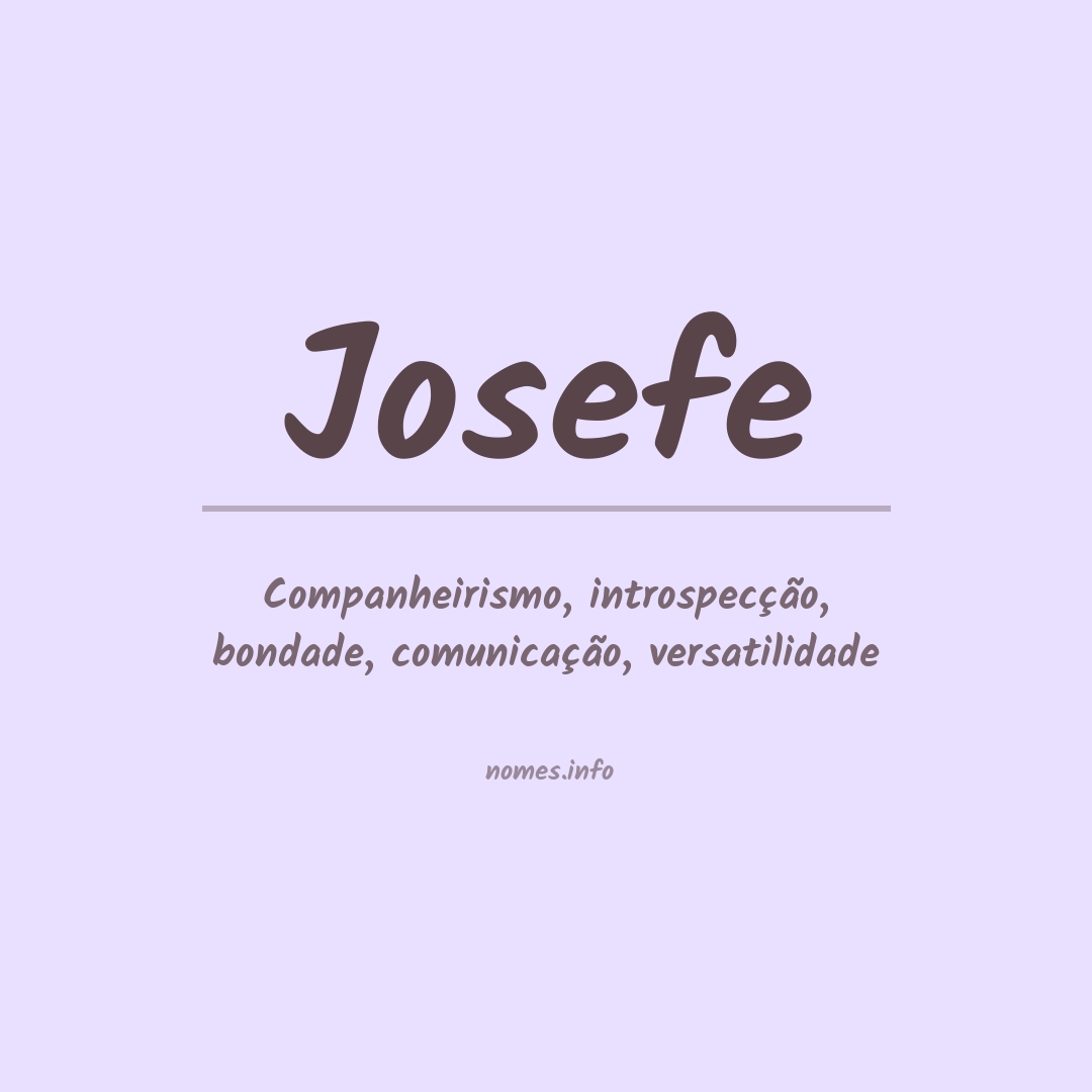 Significado do nome Josefe