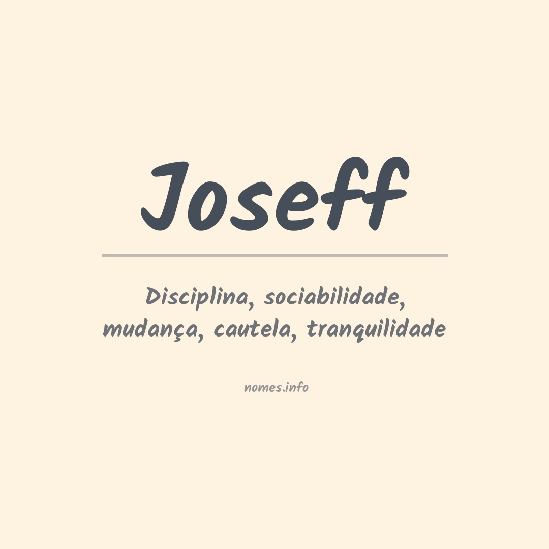 Significado do nome Joseff