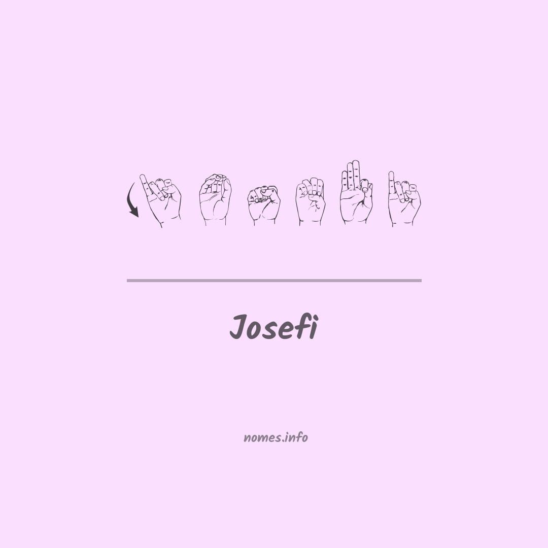 Josefi em Libras