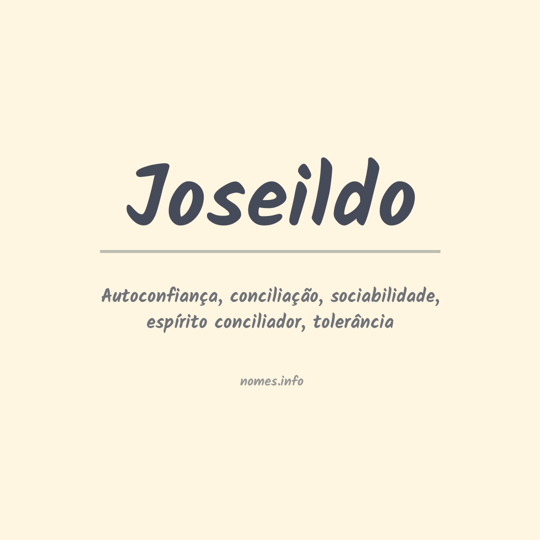 Significado do nome Joseildo