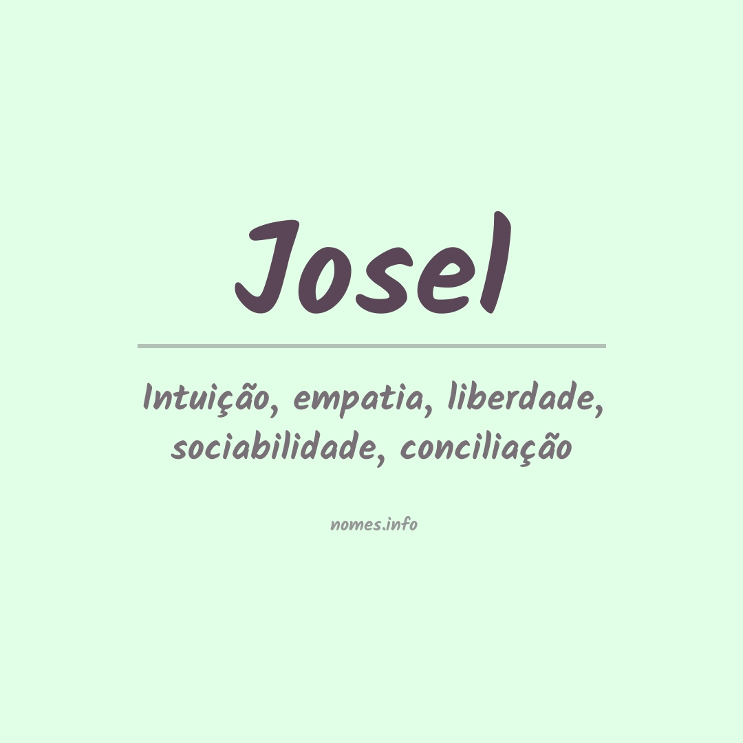 Significado do nome Josel