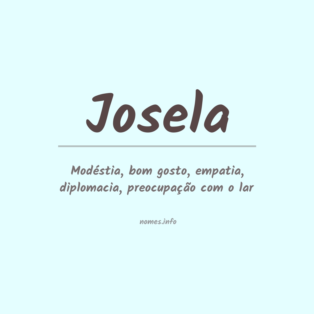 Significado do nome Josela