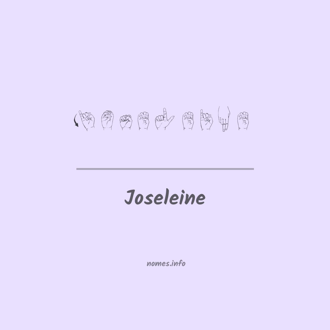 Joseleine em Libras
