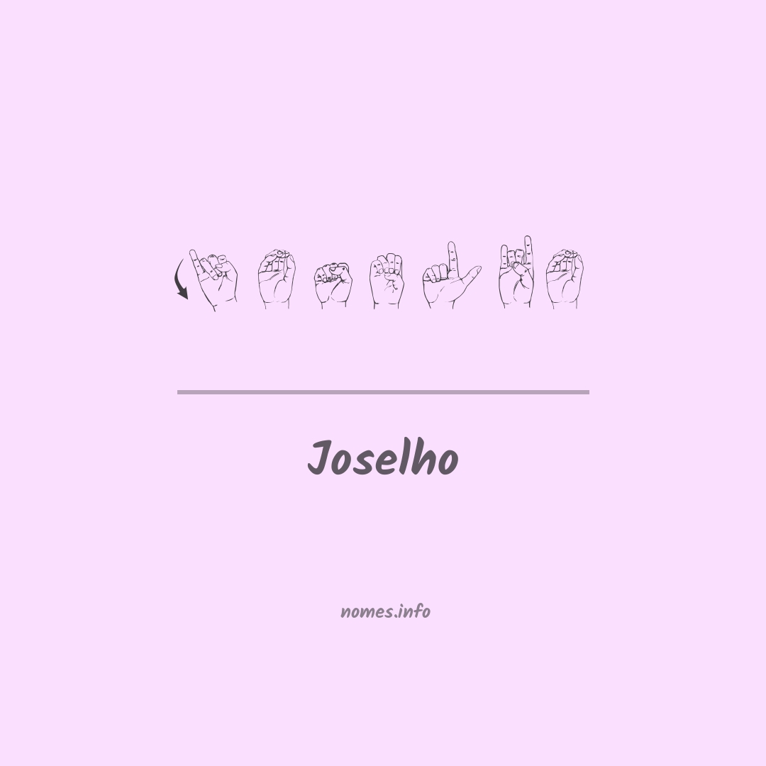 Joselho em Libras