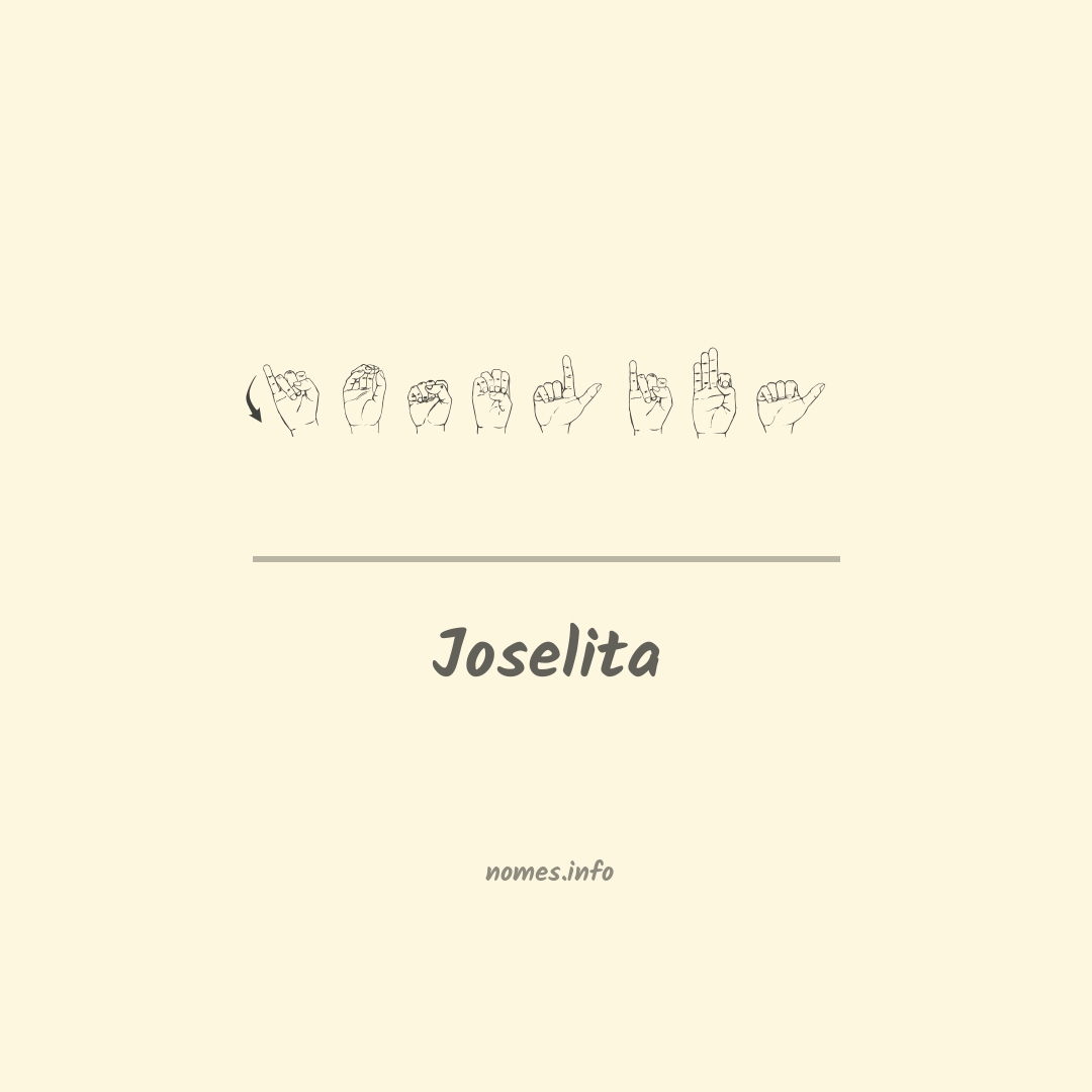 Joselita em Libras