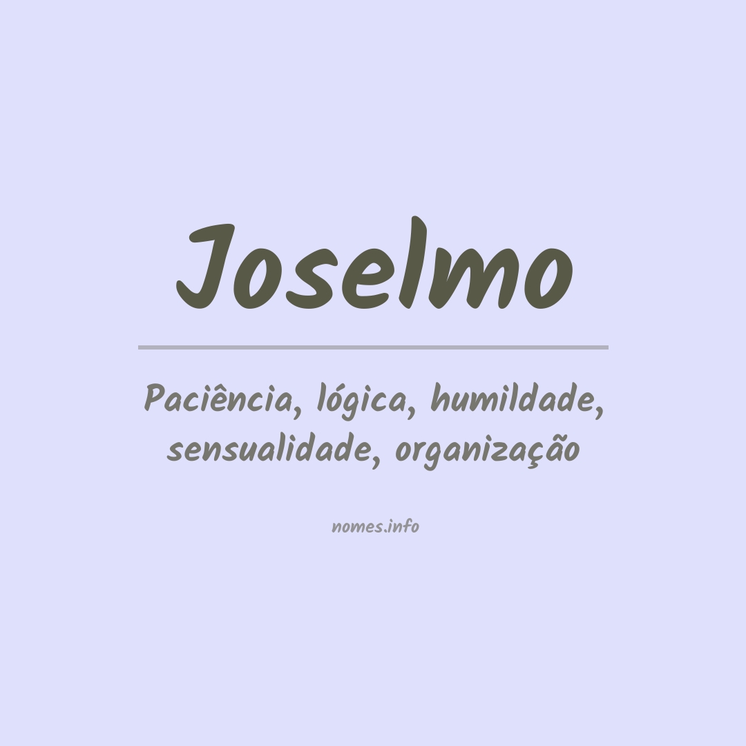 Significado do nome Joselmo