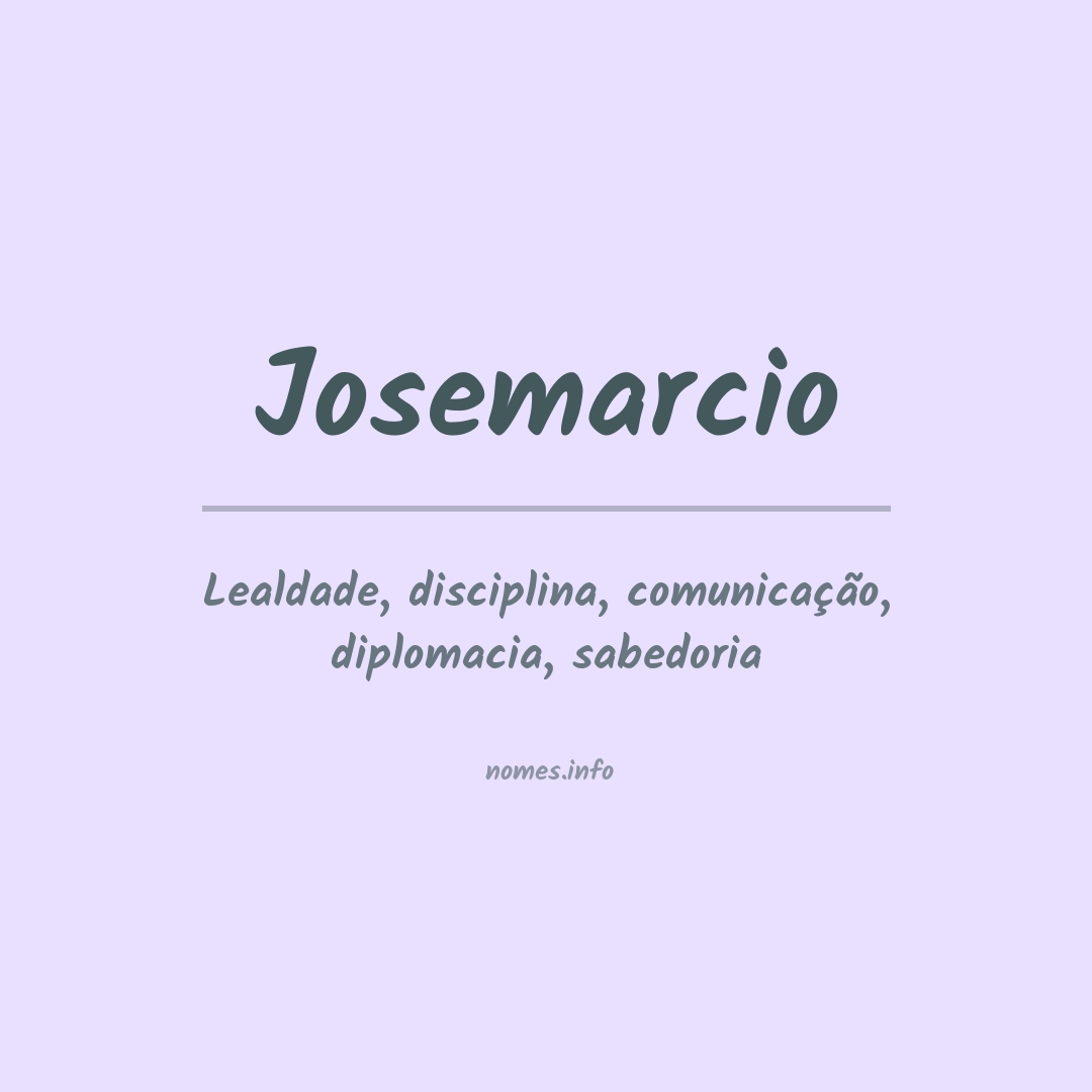 Significado do nome Josemarcio