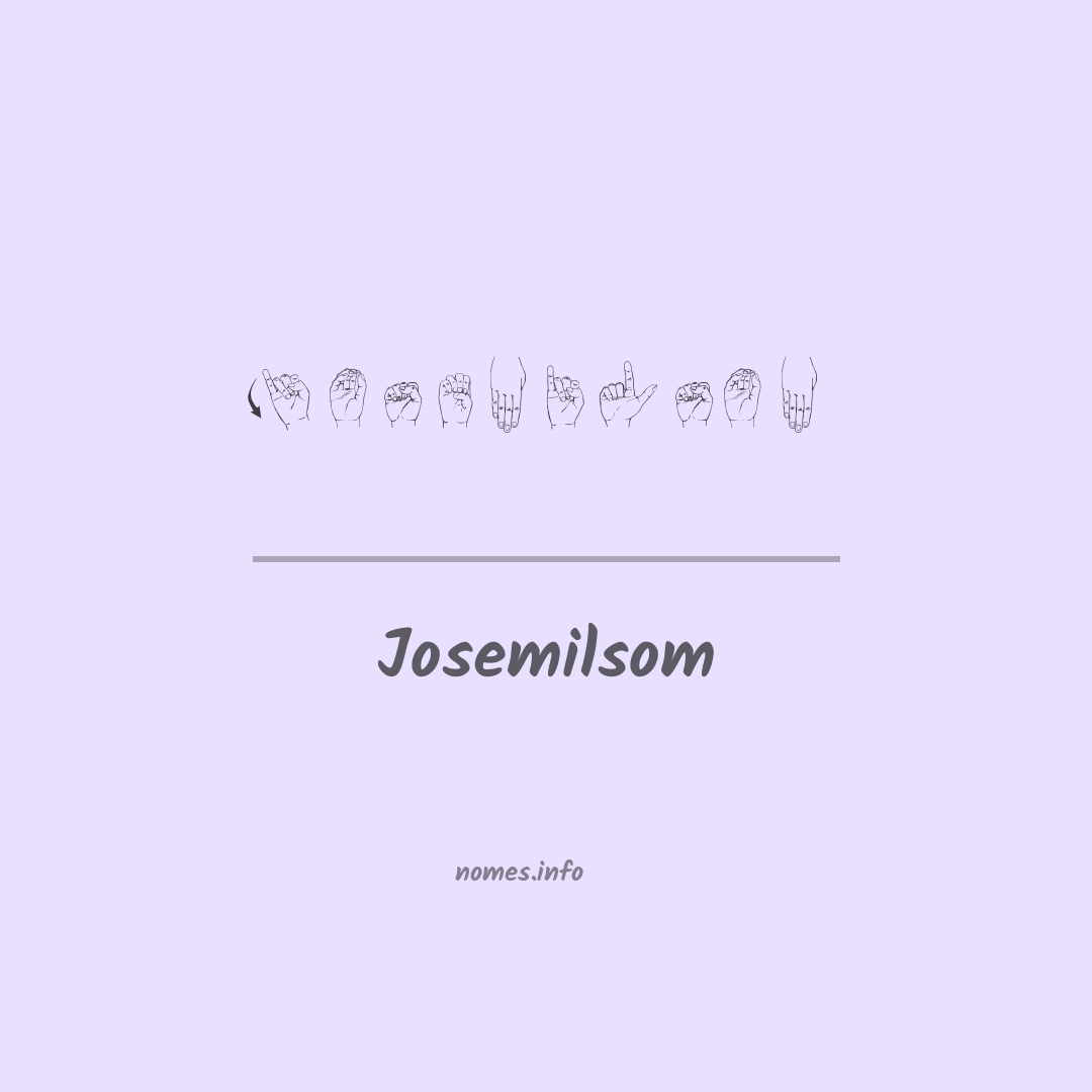 Josemilsom em Libras