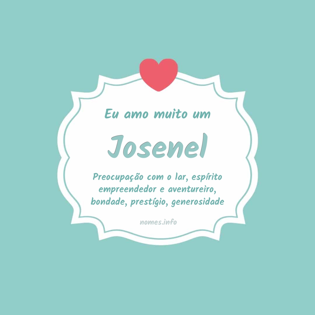 Eu amo muito Josenel