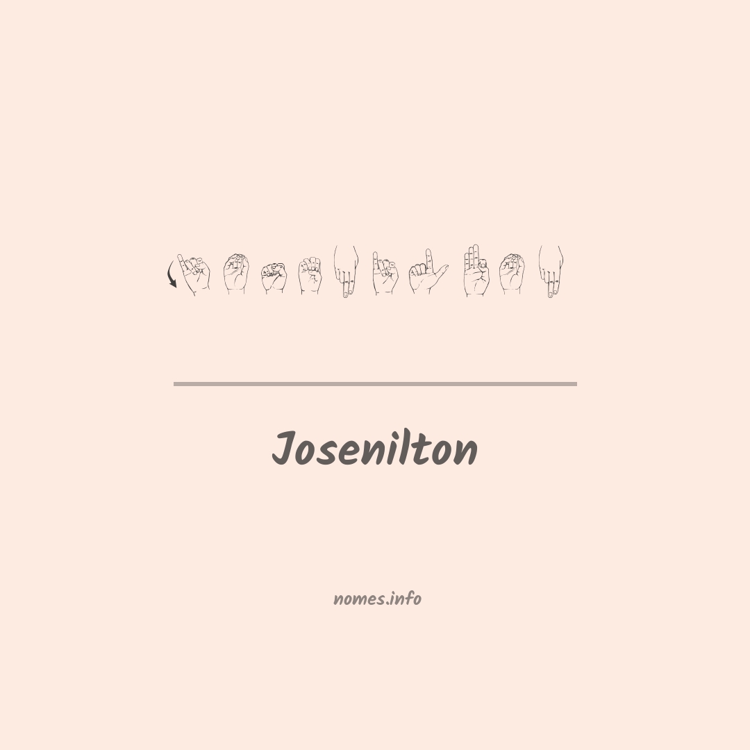Josenilton em Libras