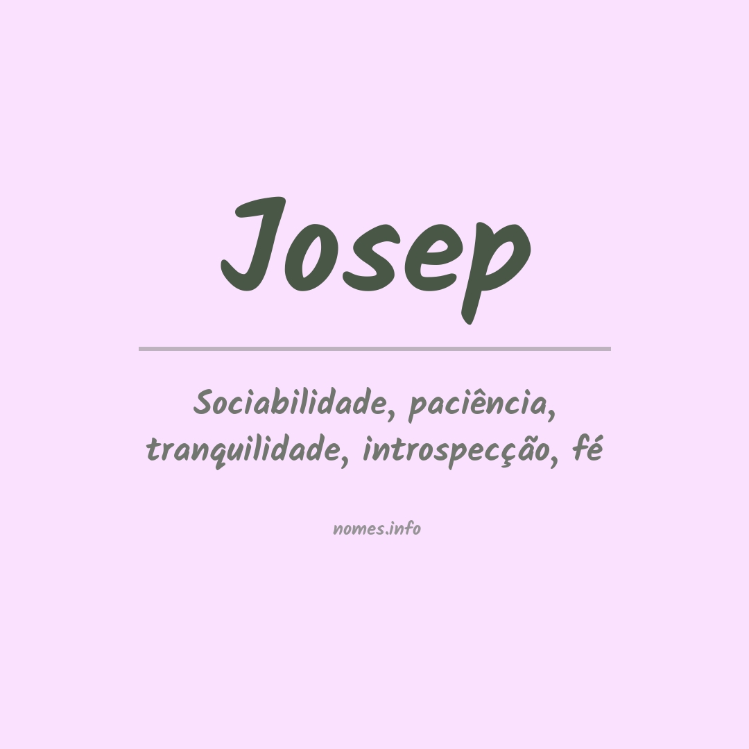 Significado do nome Josep