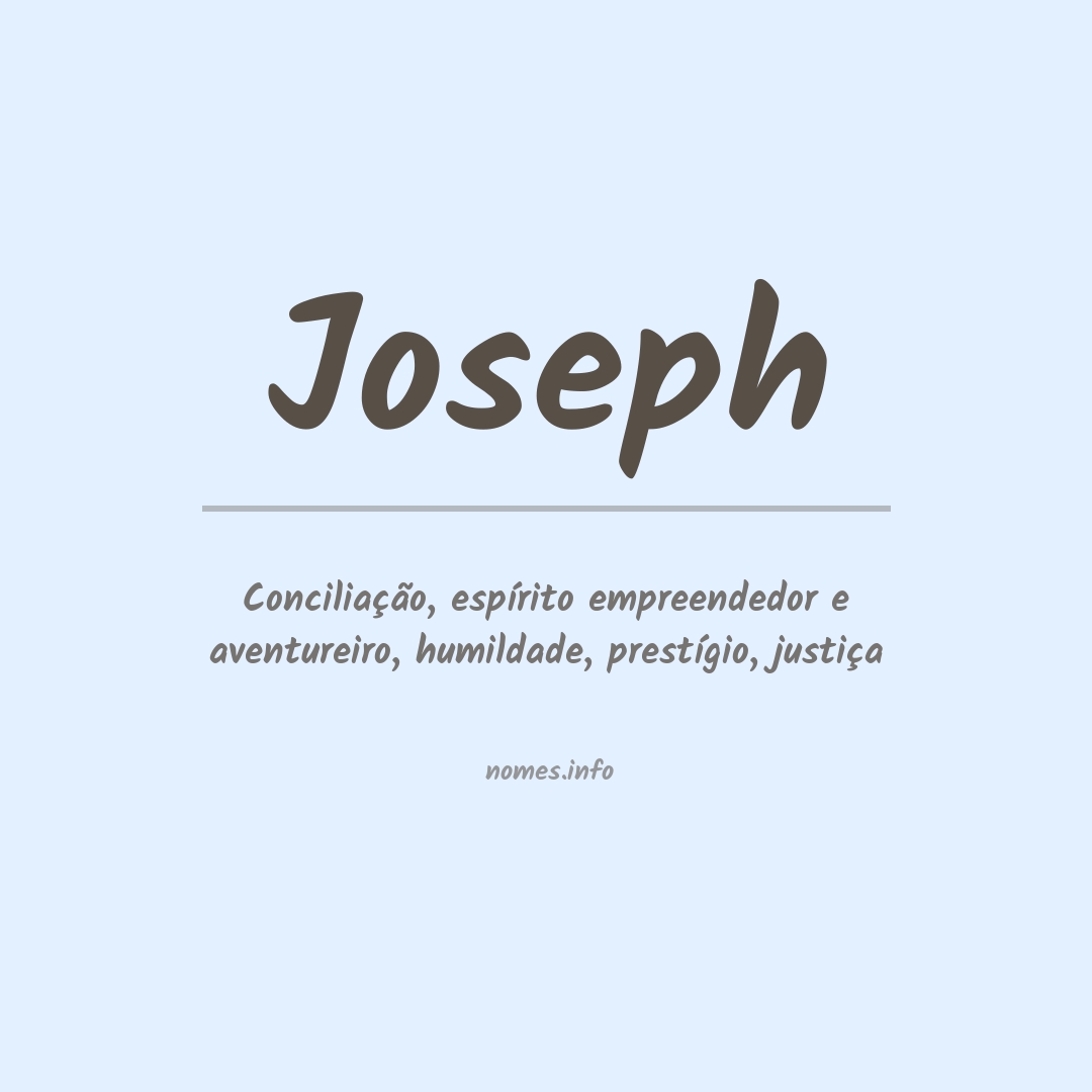 Significado do nome Joseph