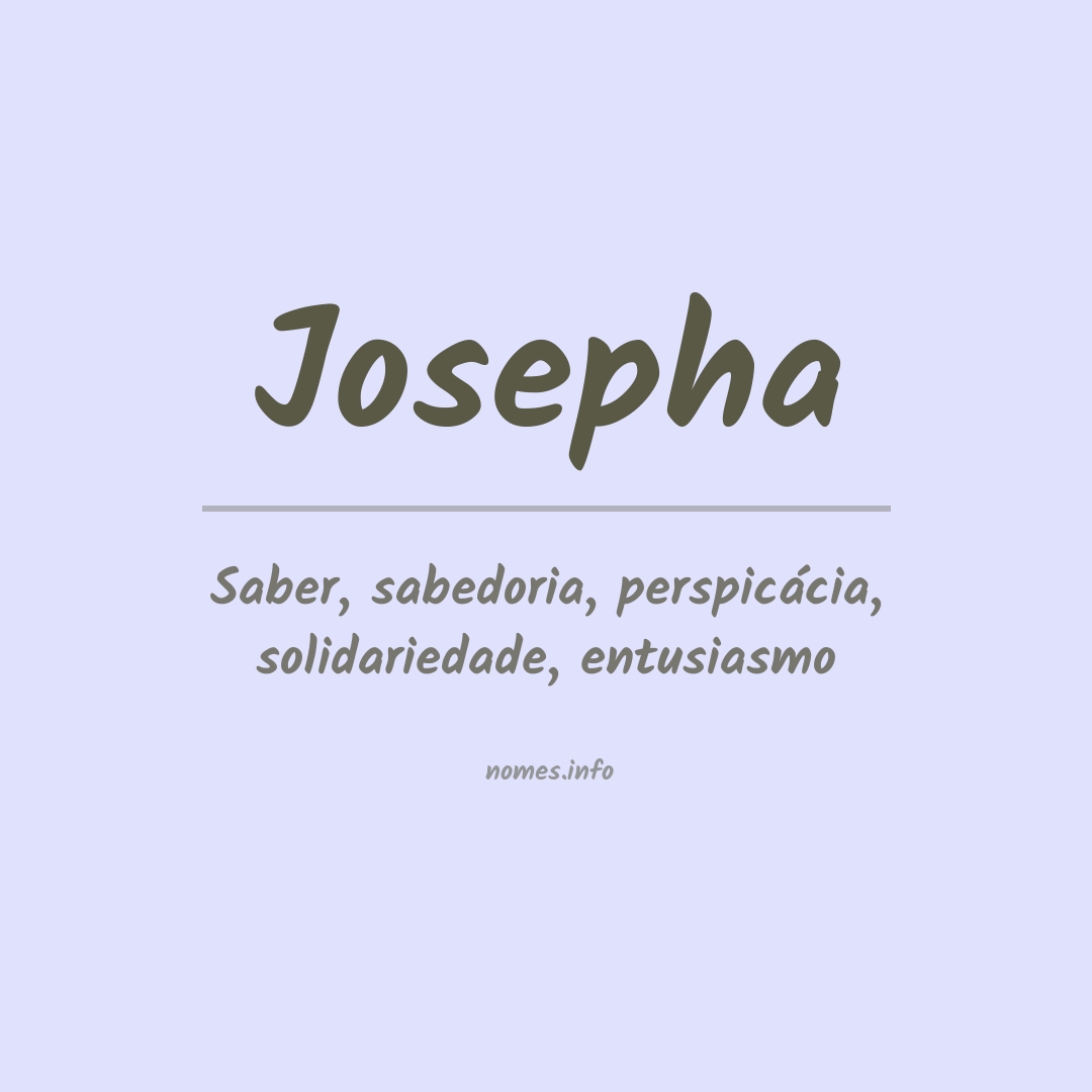 Significado do nome Josepha