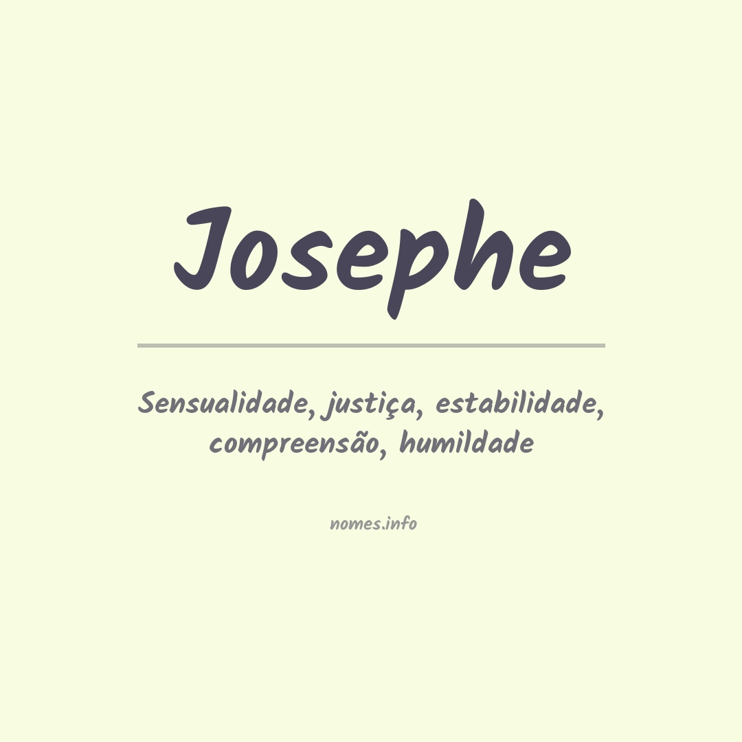 Significado do nome Josephe