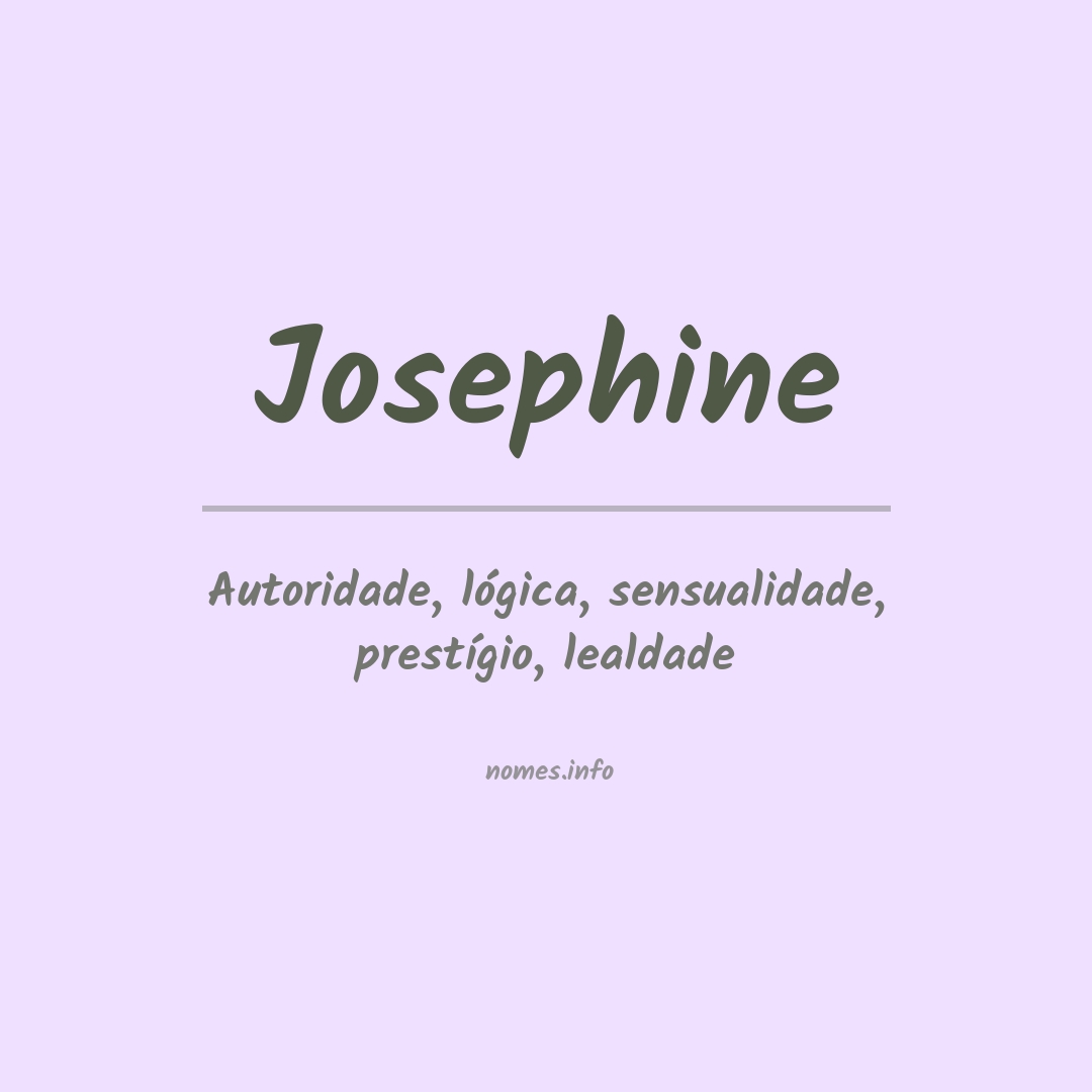 Significado do nome Josephine