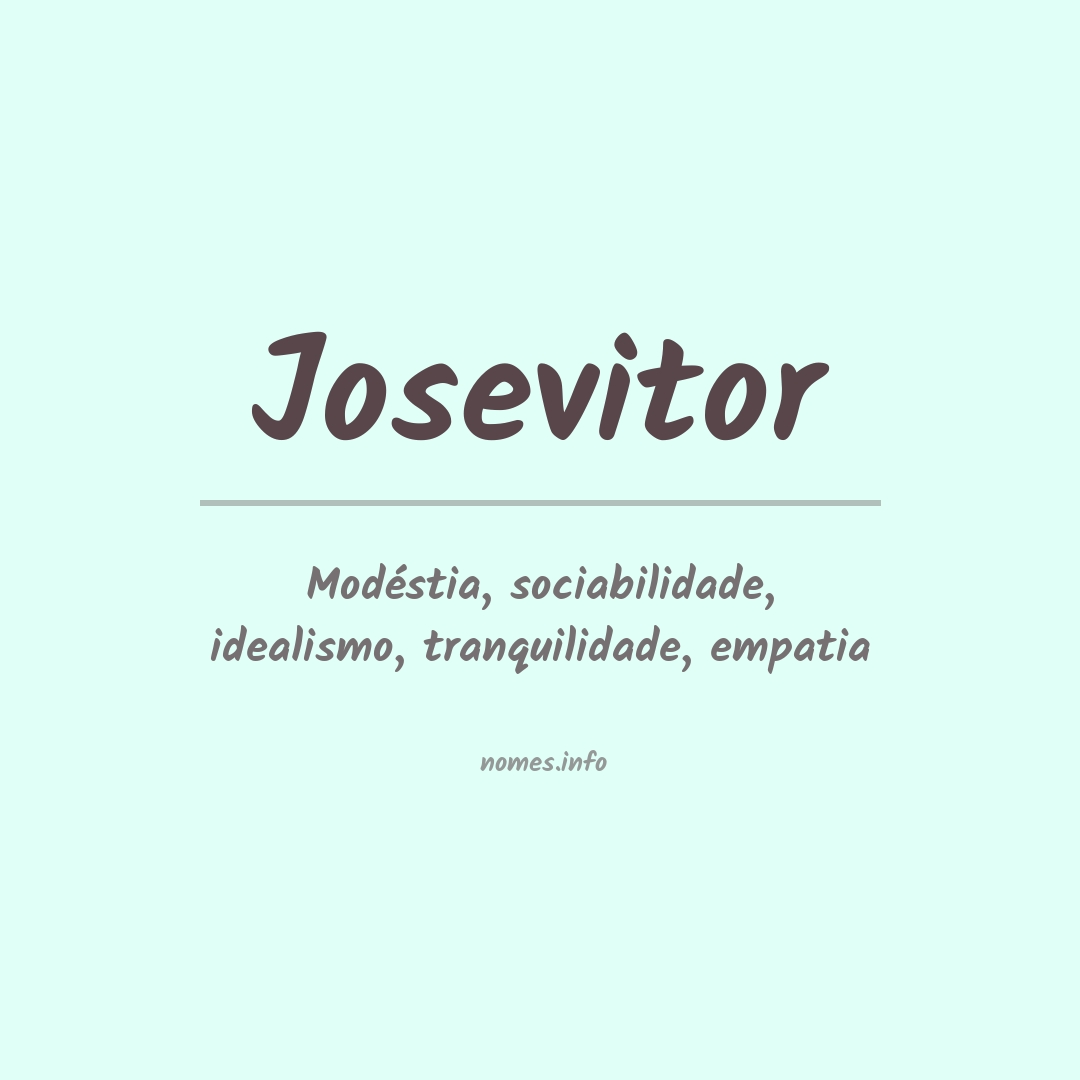 Significado do nome Josevitor