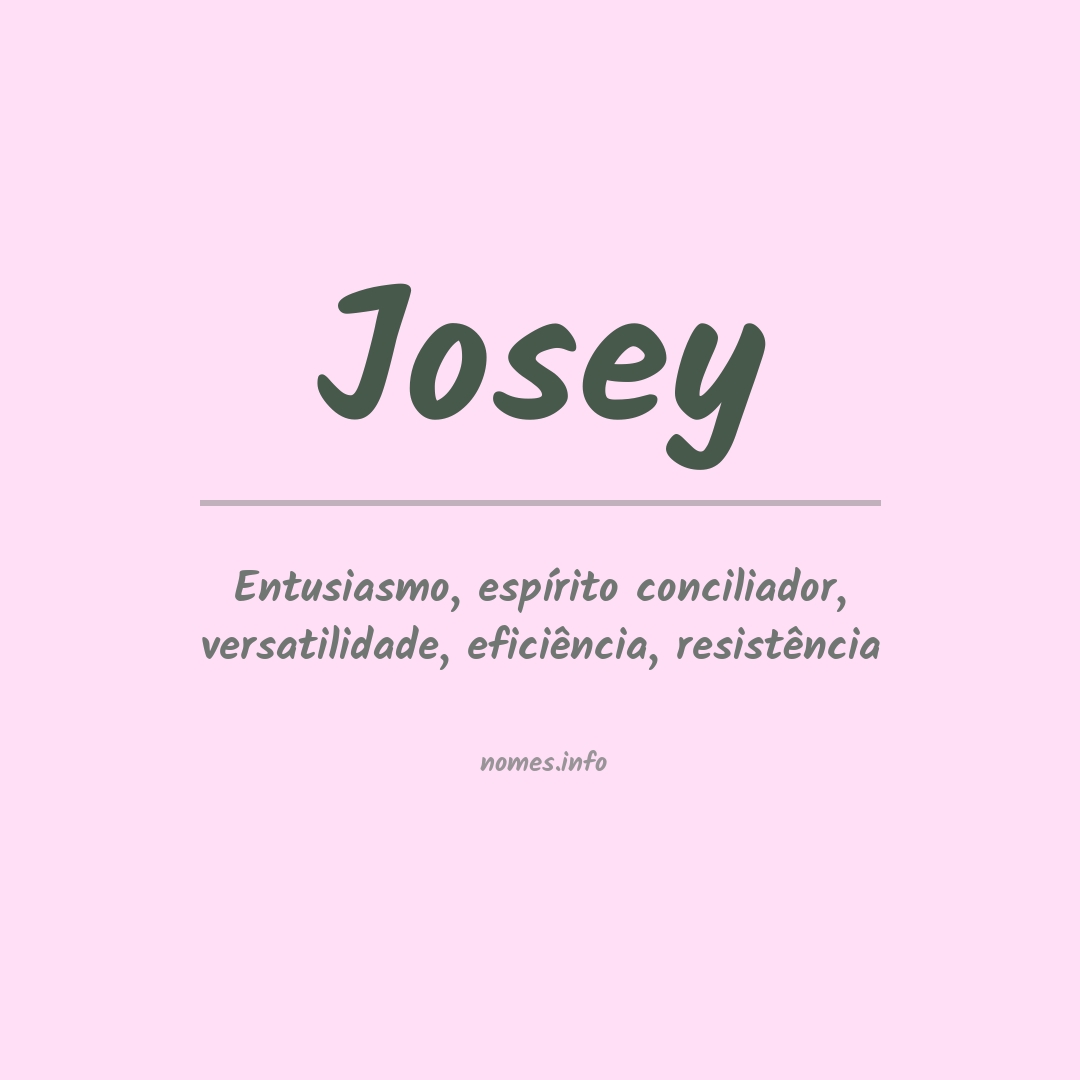 Significado do nome Josey