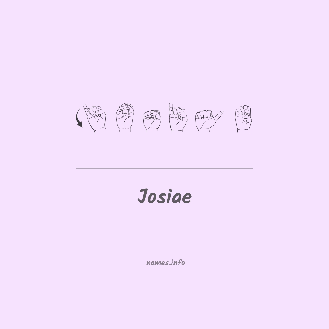 Josiae em Libras