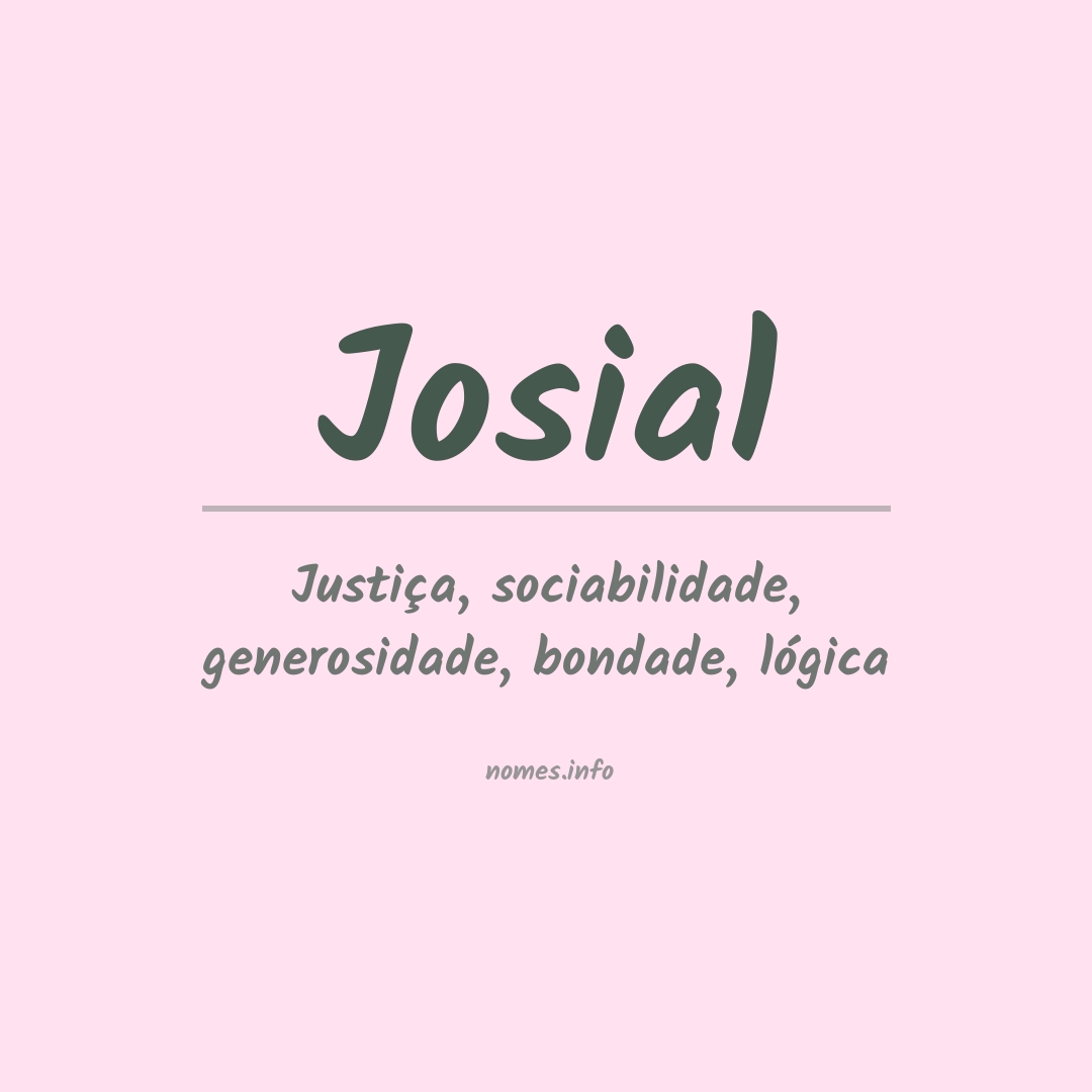 Significado do nome Josial