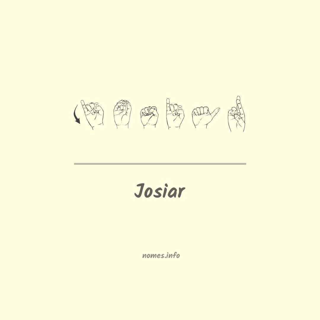 Josiar em Libras