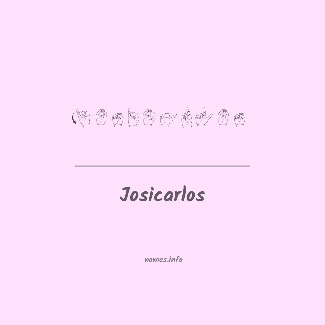 Josicarlos em Libras