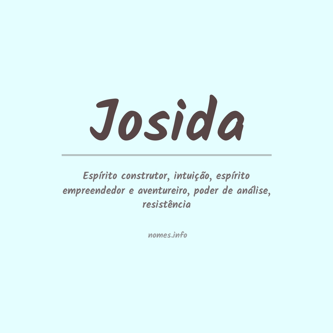 Significado do nome Josida