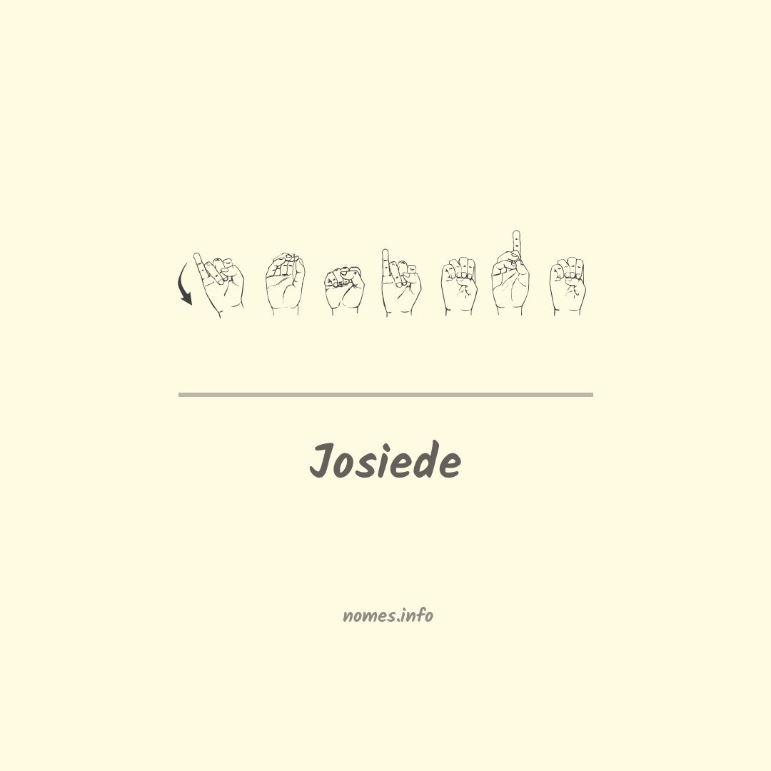 Josiede em Libras