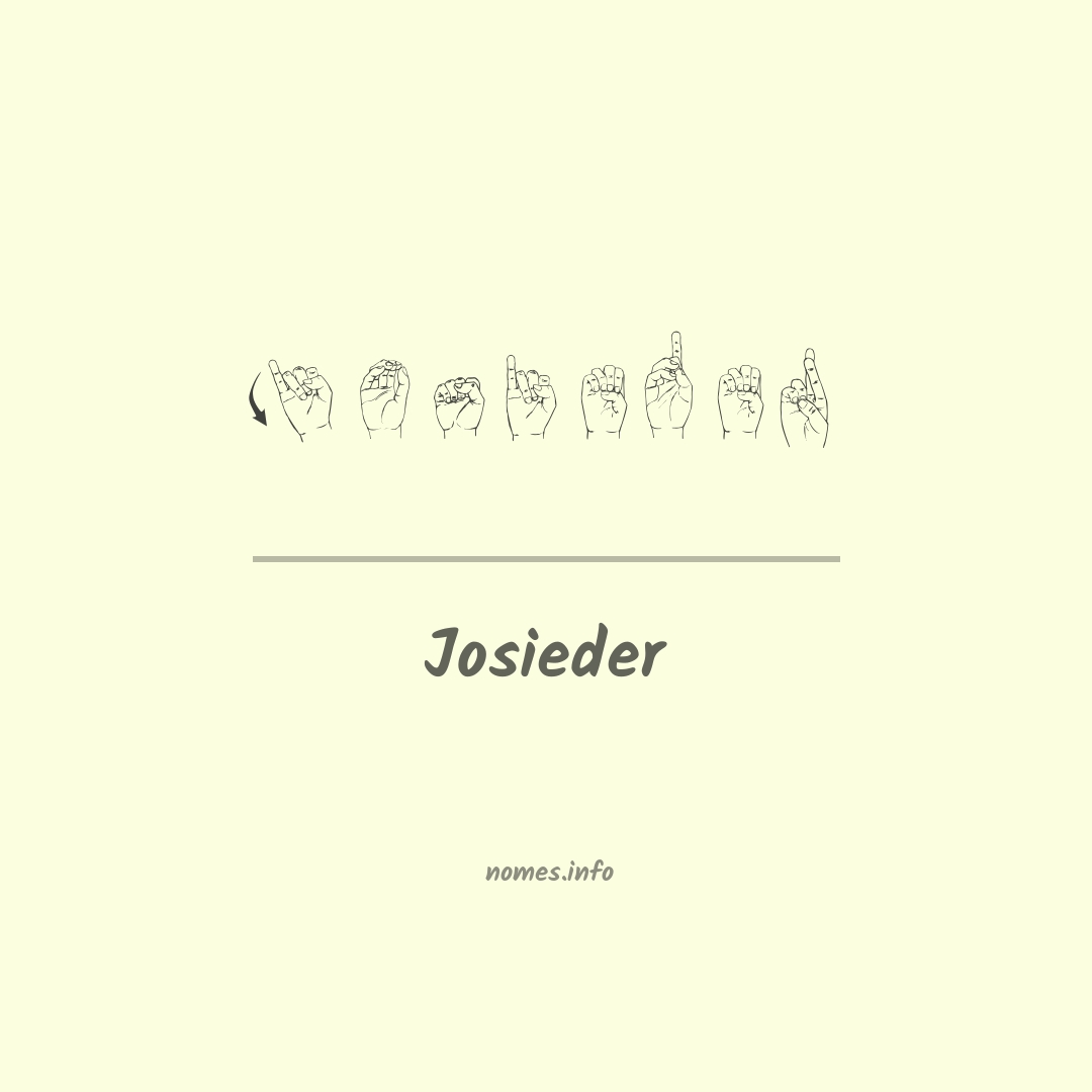 Josieder em Libras