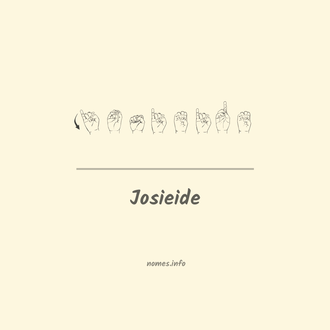 Josieide em Libras