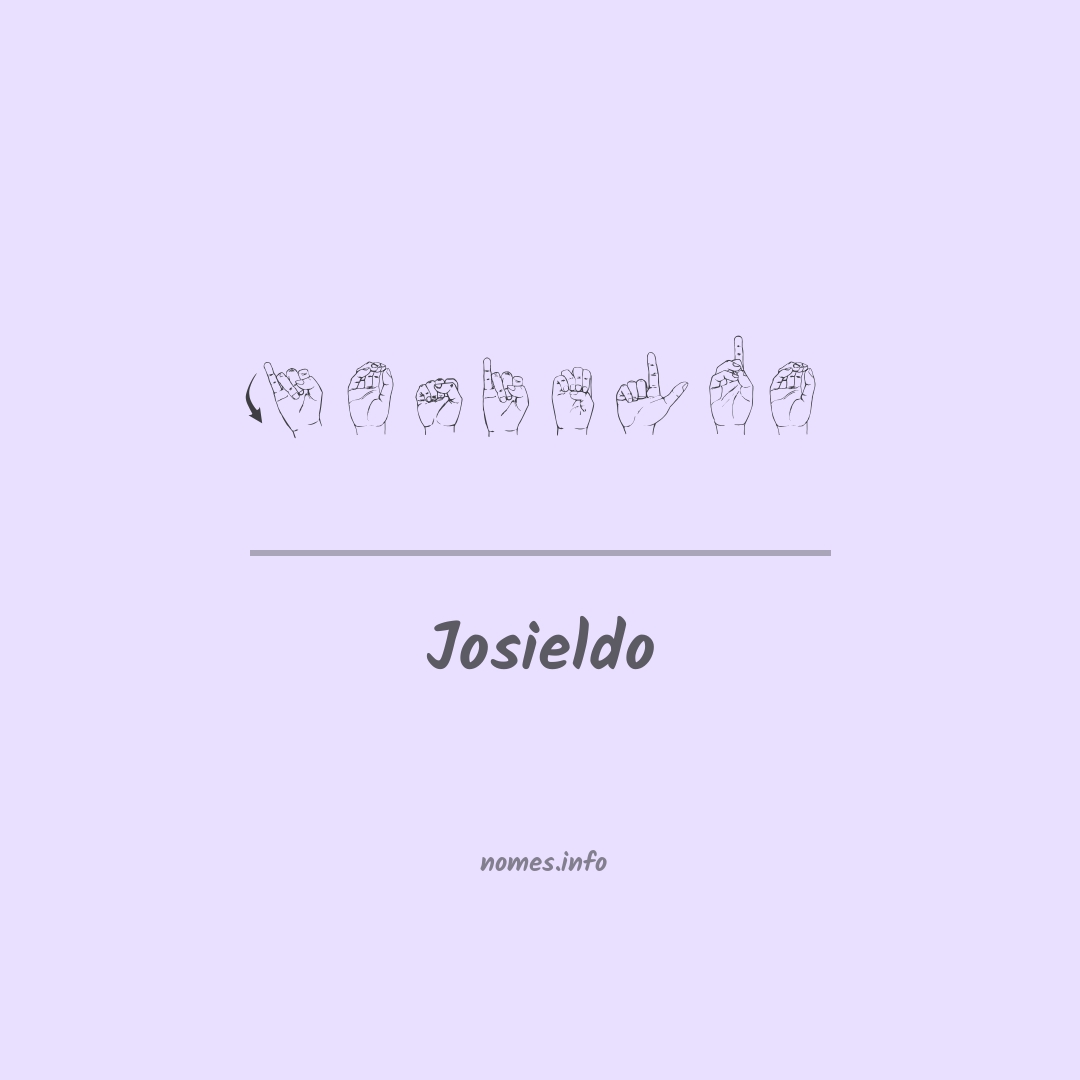 Josieldo em Libras
